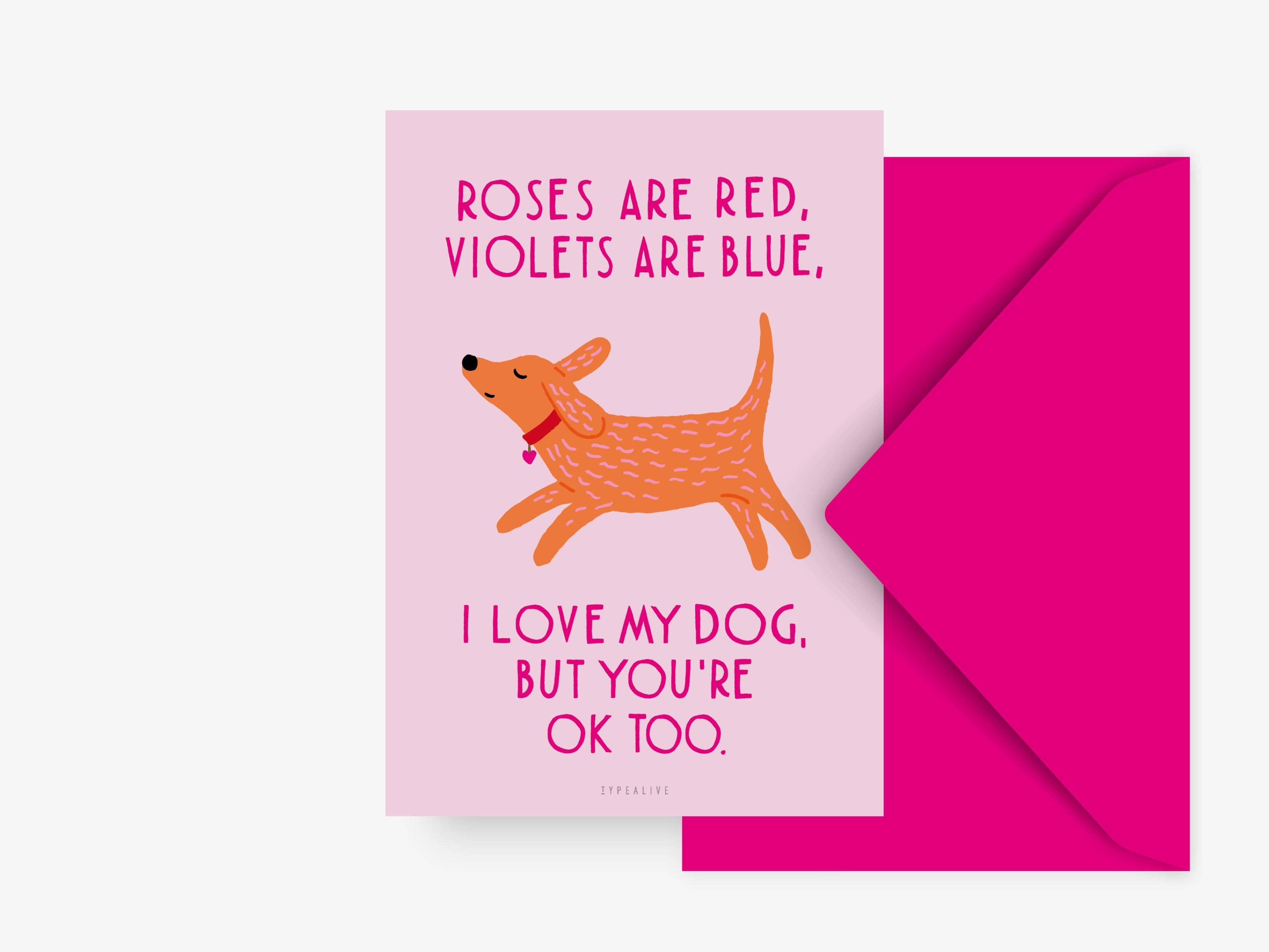 Kort "Valentine Dog No. 1"
