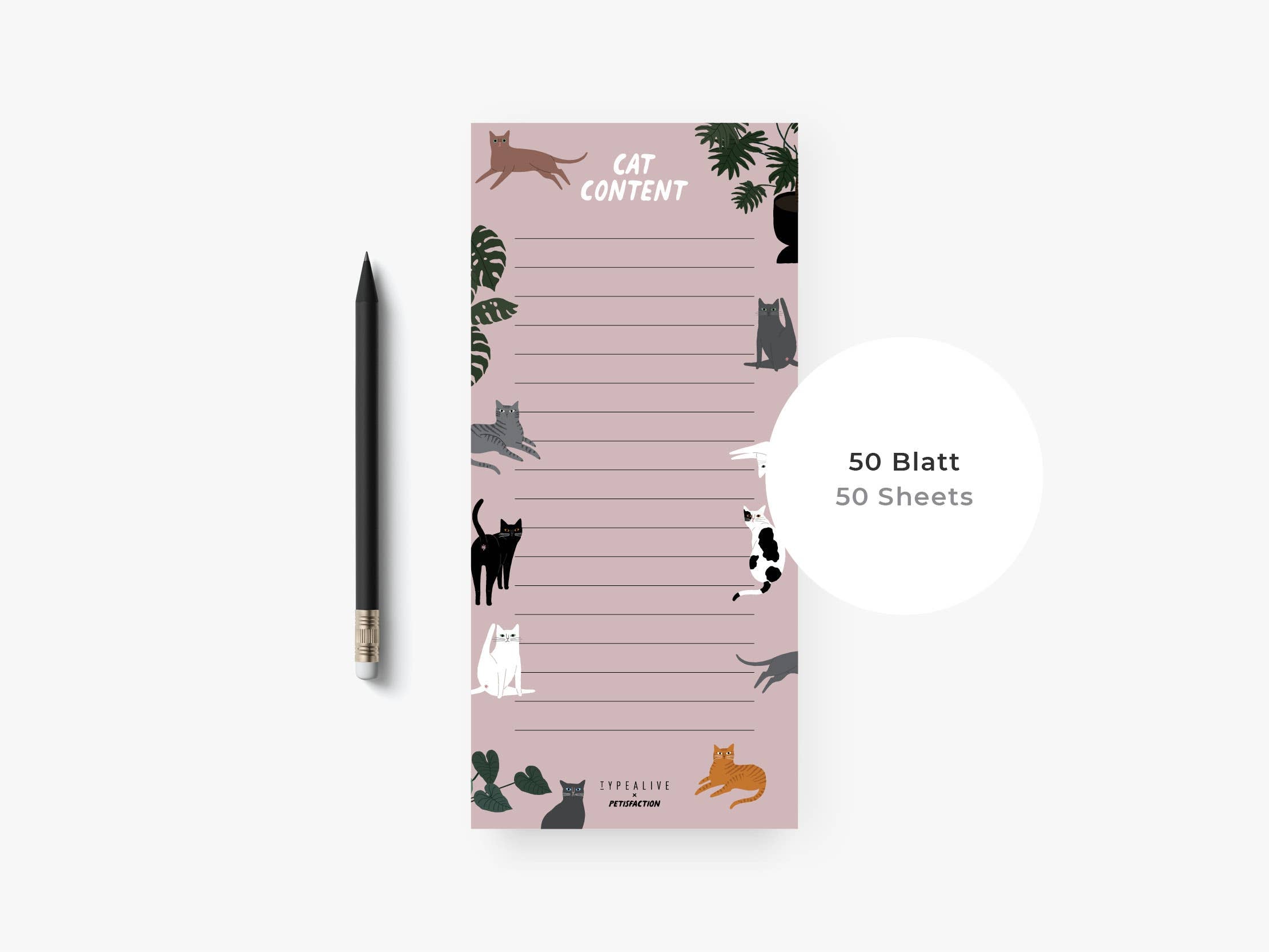 Notatblokk "Cat Content"