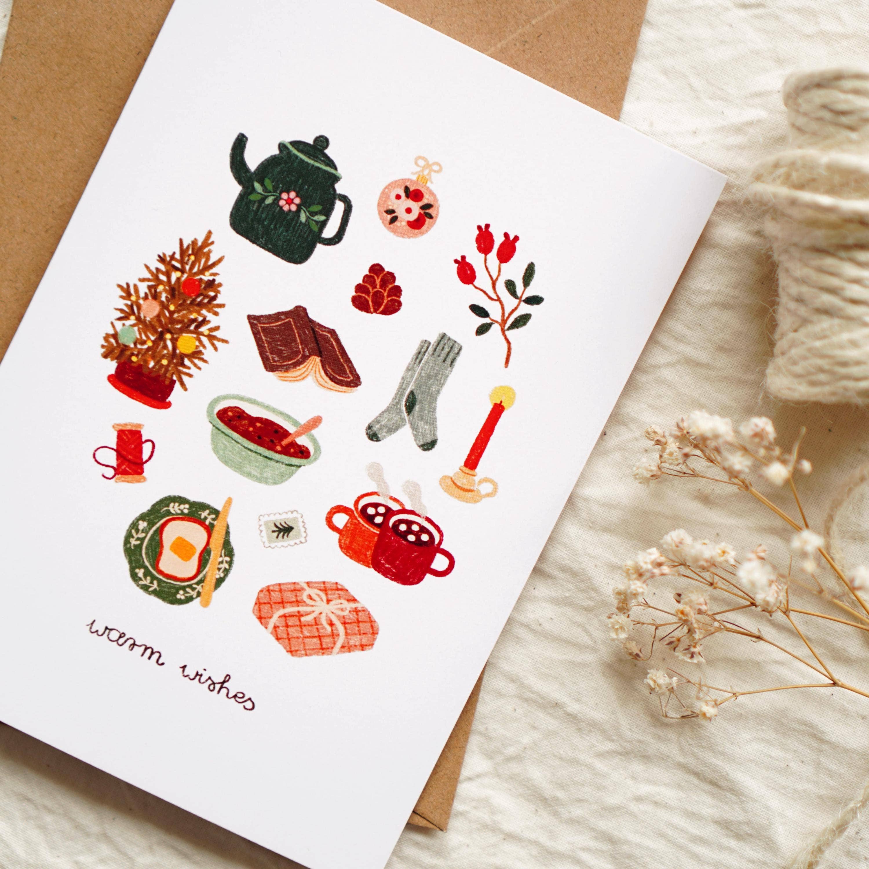 Warm Wishes | Kort med konvolutt