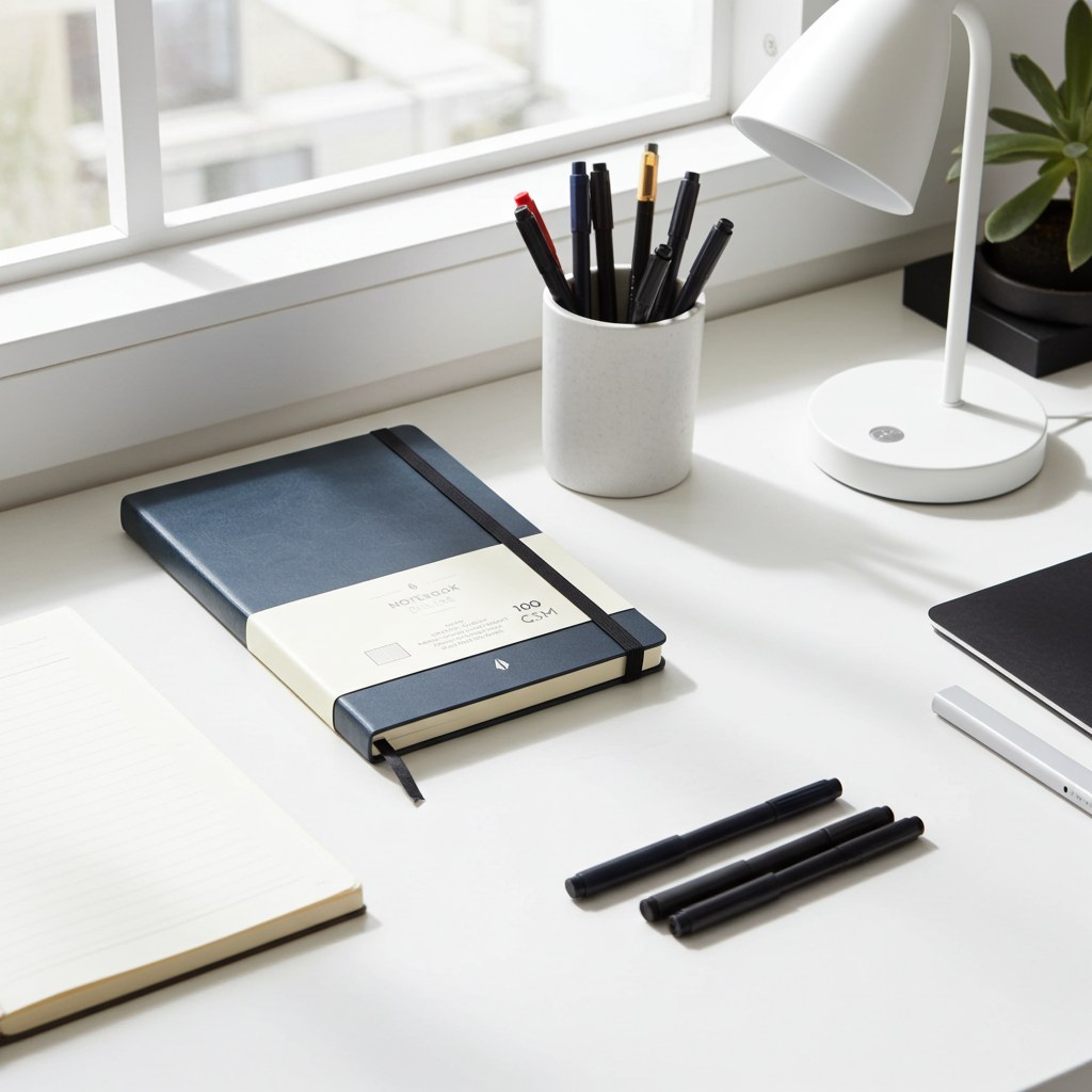 Notatbok BURDE Deluxe A5 blå