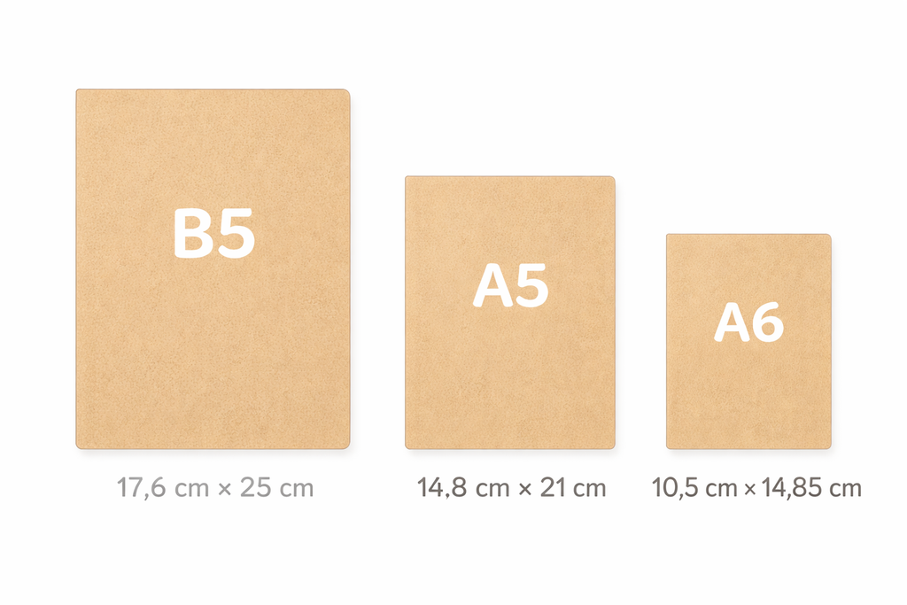 Notatbok BURDE Deluxe A5 cognac