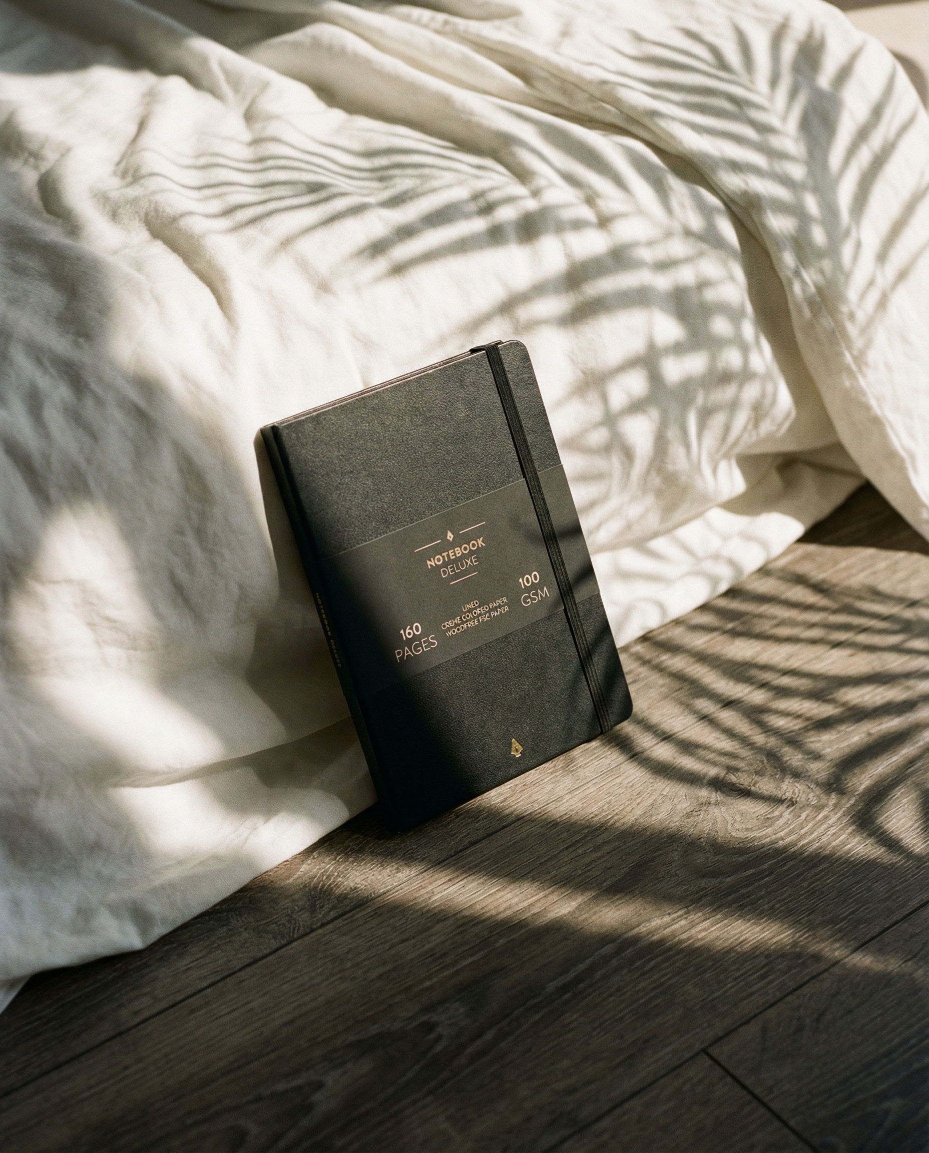 Notatbok BURDE Deluxe A5 sort