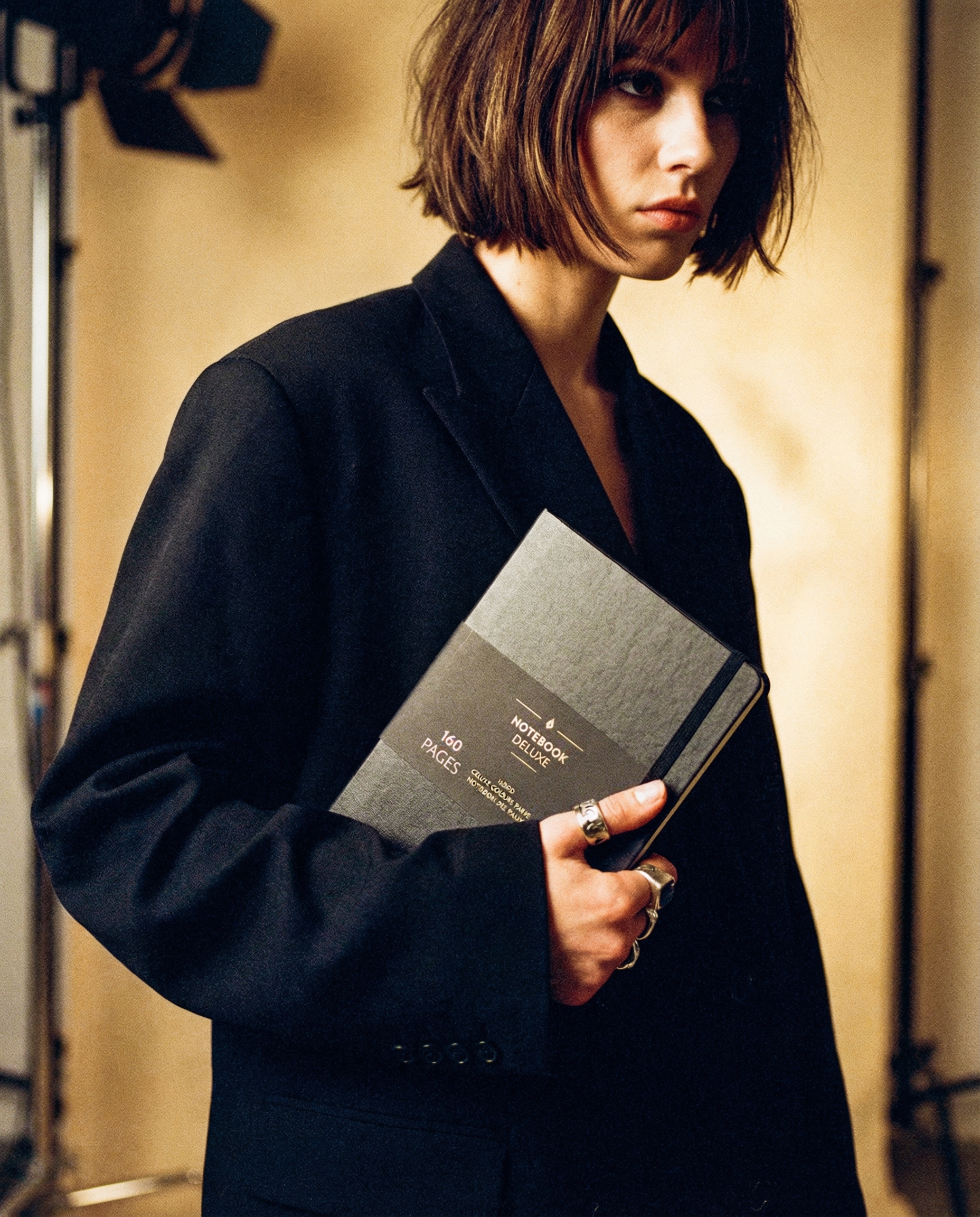 Notatbok BURDE Deluxe A5 sort