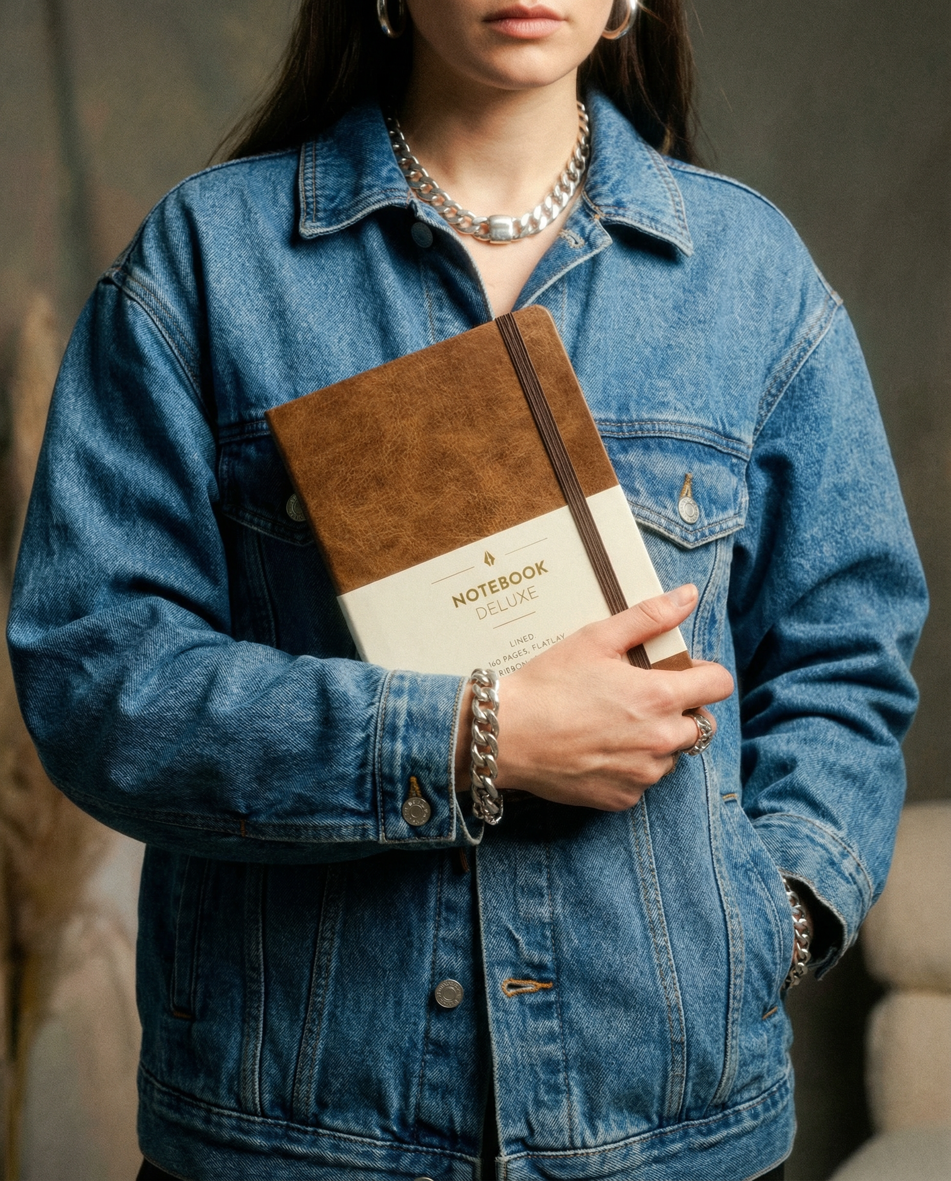 Notatbok BURDE Deluxe B5 cognac