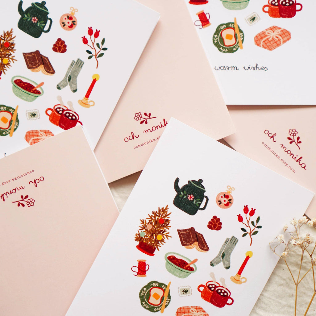 Warm Wishes | Kort med konvolutt